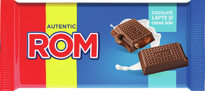 AUTENTIC ROM TABLETA CIOCOLATA LAPTE CU CREMA ROM 88G