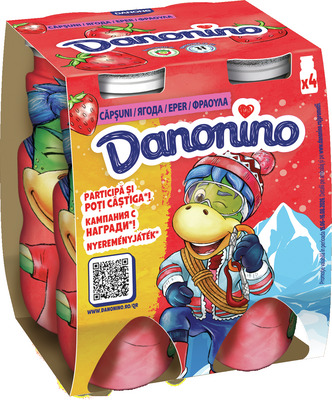 DANONE DANONINO IAURT DE BAUT CU CAPSUNI 4X100G