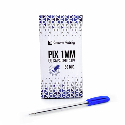 ARHI DESIGN PIX CREATIVE 1 MM ALBASTRU CU MECANISM 50 BUC