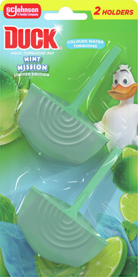 DUCK AQUA TURQ.4IN1 MINT MISSION ODOR.TOALETA 2X36G