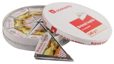 TRANSGOURMET ECONOMY BRANZA TOPITA TRIUNGHI CU CASC. 140G