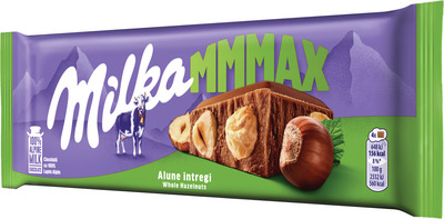MILKA TABLETA DE CIOCOLATA CU ALUNE PADURE INTREGI 250G