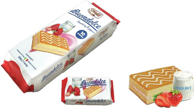 FREDDI PRAJITURI CU UMPLUTURA CREMA IAURT&AROMA CAPSUNE250G