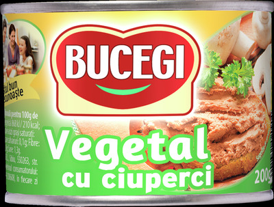 BUCEGI PASTA VEGETALA CU CIUPERCI 200G