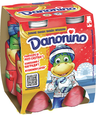 DANONE DANONINO IAURT DE BAUT CU BANANE 4X100G
