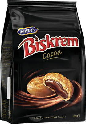 MC VITIE'S BISKREM BISCUITI UMPLUTI CU CREMA DE CACAO 160G