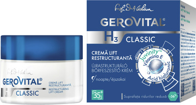 GEROVITAL H3 CLASIC CREMA LIFT NOAPTE RESTRUCTURANTA 50 ML