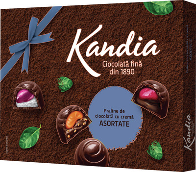 KANDIA PRALINE CIOCOLATA CU CU CREMA ASORTATE 103,8G