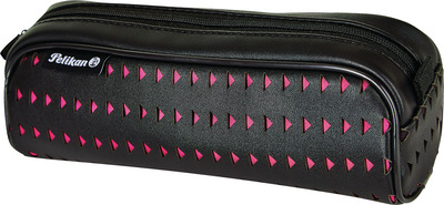 PELIKAN PENAR ETUI NEGRU CU ROZ