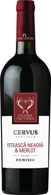 CERVUS CEPTURUM FETEASCA NEAGRA&MERLOT DEMISEC 0,75 SGR