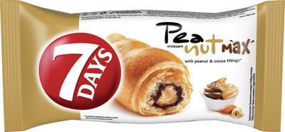 7DAYS MAX CROISSANT CU CREMA ARAHIDE SI CACAO 80G