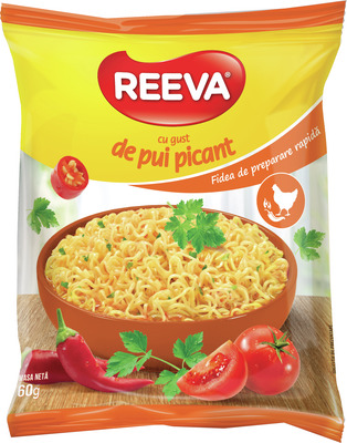 REEVA FIDEA CU GUST DE PUI PICANT 60G