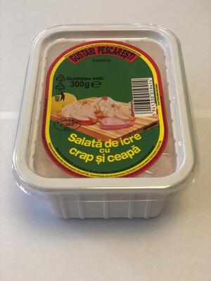 SALATA DE ICRE CRAP SI CEAPA 300 G GUSTARI PESCARESTI