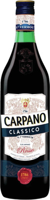 CARPANO CLASSICO VERMOUTH ROSU 1,0 SGR