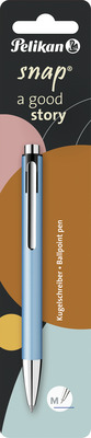 PELIKAN PIX METALIC SNAP ALBAS VARF 0,7 MM MINA ALBASTRA