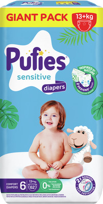 PUFIES SENSITIVE NR.6 XL 62BUC