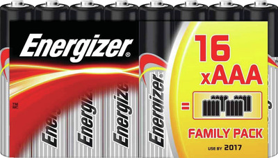ENERGIZER BATERII R3 ALKALINE SET 16 BUCATI