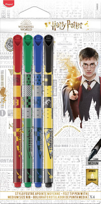 HARRY POTTER FINELINER CU VARF MEDIU 4 BUC