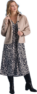 BLUE SEVEN ROCHIE DAMA BEJ CU IMPRIMEU 36 44