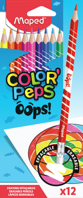 MAPED CREIOANE COLORATE CU RADIERA 12 CULORI