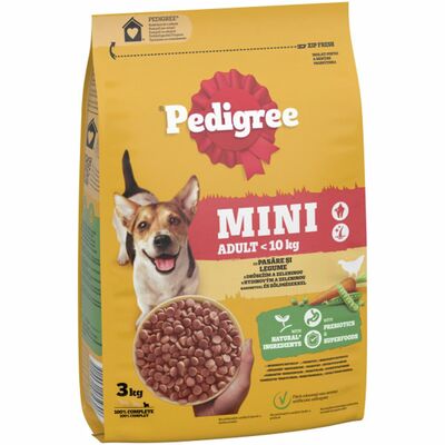 PEDIGREE MINI ADULT HR.USCATA PT.CAINI PASARE&LEGUME 3KG