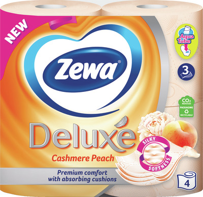 ZEWA DELUXE CASHMERE PEACH H.IG. 4ROLE 3STR.