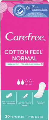 CAREFREE PANTYLINERS COTTON FRESH 20 BUC
