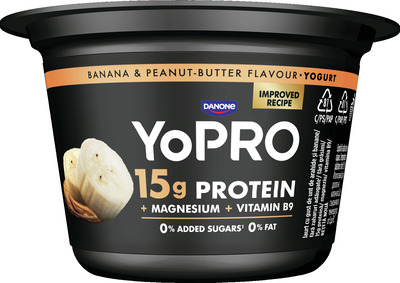 YOPRO IAURT AROMA DE UNT DE ARAH./BAN. (PROTEINA 15G) 160G