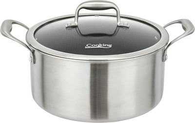 HEINNER SEMIOALA INOX CU CAPAC STICLA 20X10CM,2.8L,TITANIUM3