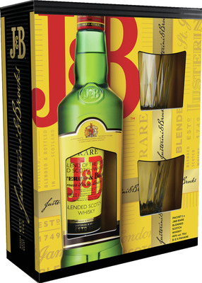 J&B RARE SCOTCH WHISKY 40% 0,7 +2 PAHARE SGR