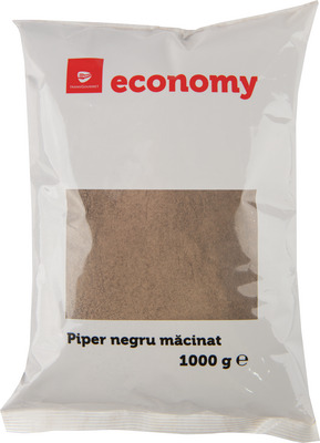 TRANSGOURMET ECONOMY PIPER NEGRU MACINAT 1KG