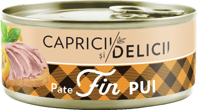 CAPRICII SI DELICII PATE FIN PUI 20% 120G