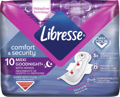 LIBRESSE ABSORBANTE MAXI NIGHT 10BUCATI