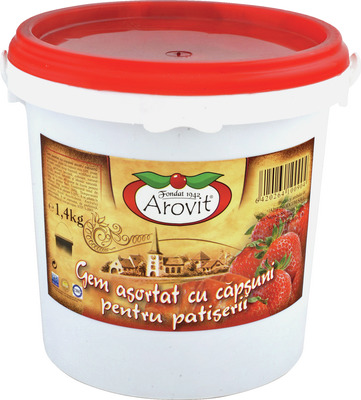 AROVIT GEM ASORTAT CU CAPSUNI PENTRU PATISERII 1,4KG