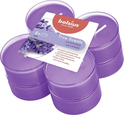 BOLSIUS LUMANARI MAXI PASTILA LAVANDA 8 BUCATI TA: 8 H