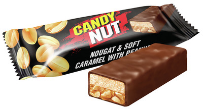 ROSHEN CANDY NUT CARAMELE CU ALUNE&LAPTE GLAZURA CIOCOL1KG