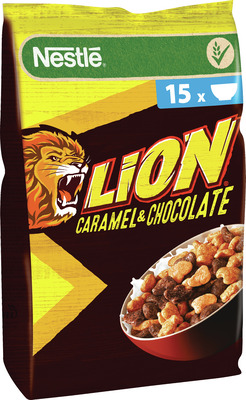 NESTLE LION CEREALE CU CIOCOLATA SI CARAMEL 450G