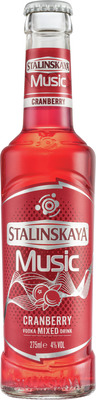STALINSKAYA MUSIC COCKTAIL VODCA CRANBERRY 4% 0,275 SGR