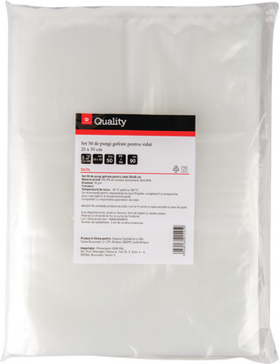 TRANSGOURMET QUALITY SET 50 PUNGI VIDAT GOFRATE 25X35CM