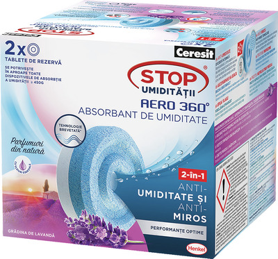 CERESIT AERO 2 REZERVE 450 GR ABSORBANT UNIVERSAL, LAVANDA