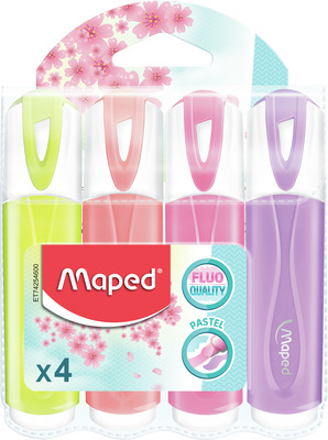 MAPED TEXTMARKER FLUO PEPS CLASSIC 4 CULORI PASTEL