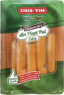 CRIS-TIM CRENVURSTI DIN PIEPT DE PUI EXTRA 250 G (cu aplicatia Selgros)