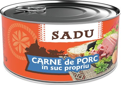 SADU CARNE DE PORC IN SUC PROPRIU 300G