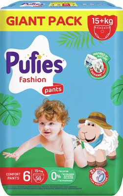 PUFIES PANTS FASHION GIANT PACK MAIN LINE NR.6 56 BUC.
