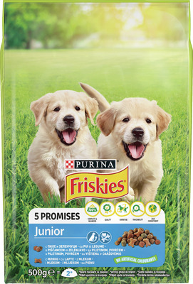 FRISKIES JUNIOR DOG USCAT 500G PUI, LEGUME