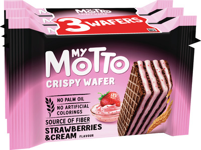 MY MOTTO NAPOLITANA CU CREMA AROMA CAPSUNI SI FRISCA 3X30G