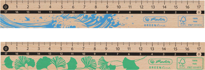 HERLITZ RIGLA LEMN 17 CM GREENLINE