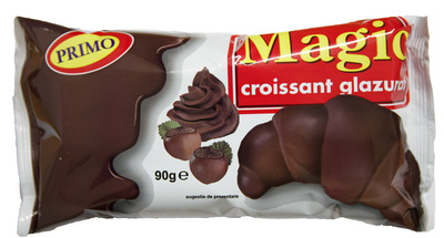 MAGIC CROISSANT GLAZURAT CU CIOCOLATA & CREMA DE CACAO 90G