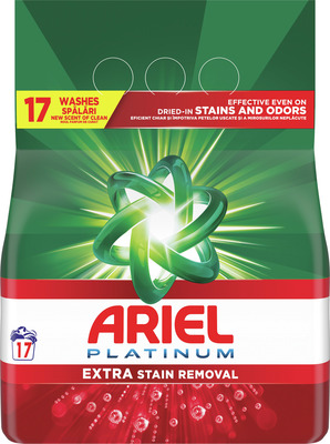 ARIEL PLATINUM EXTRA STAIN REMOVAL PUDRA RUFE 1,105KG 17S