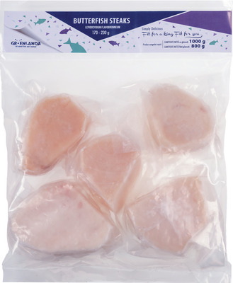 BUTTERFISH STEAK 170-230G CONGELAT 1KG